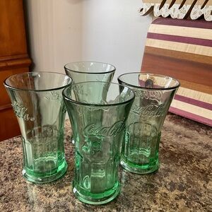Coca-Cola Vintage Green Glass Collection